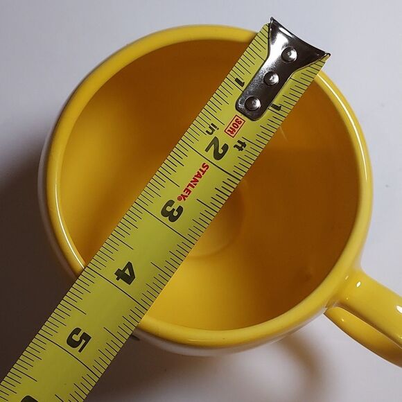 Smiley Face Mug Yellow Vintage Retro - Picture 10 of 13